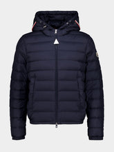 Moncler Navy Blue Vermeille Hooded Short Down Jacket