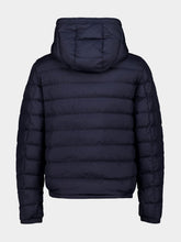 Moncler Navy Blue Vermeille Hooded Short Down Jacket