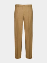 Moncler Beige Technical Cotton Blend Trousers