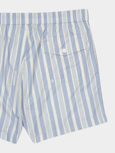 Moncler Blue Striped Swim Shorts