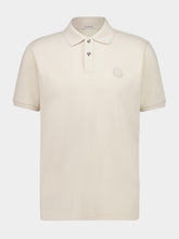 Moncler Light Beige Cotton Polo Shirt