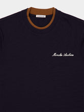 Moncler Navy Embroidered Cotton T-Shirt