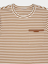 Moncler Beige Striped Cotton T-Shirt
