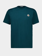 Moncler Logotipo de algodão T-Shirt Trio em branco, preto e verde