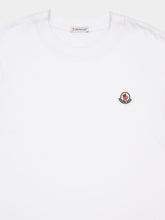 Moncler Logotipo de algodão T-Shirt Trio em branco, preto e verde