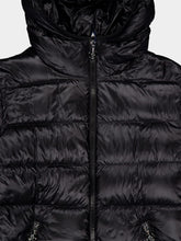 Moncler Black Glesse Hooded Short Down Jacket
