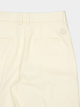 Moncler Natural Wide-Leg Cotton Gabardine Trousers