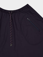 Moncler Navy Blue Midi Skirt in Nylon and Cotton