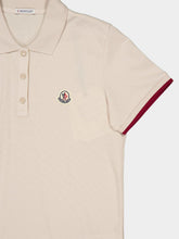 Moncler Tan Logo Cotton Piquet Polo Shirt