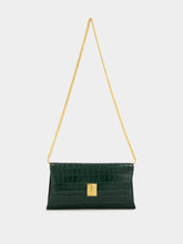 Tom Ford Dark Green Crocodile Leather Nobile Clutch
