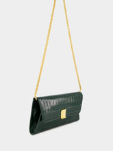 Tom Ford Dark Green Crocodile Leather Nobile Clutch