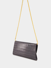 Tom Ford Dark Brown Crocodile Leather Nobile Clutch