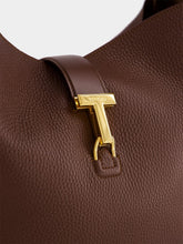 Tom Ford Saddle Brown Leather Large Hobo