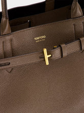 Tom Ford Brown Grain Leather Audrey Medium Tote