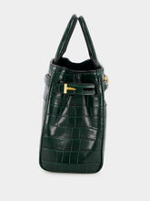 Tom Ford Emerald Green Crocodile Leather Top Handle Bag