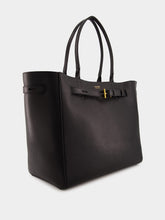 Tom Ford Black Audrey Large Tote in Grain Leather