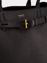 Tom Ford Black Audrey Large Tote in Grain Leather