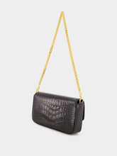 Tom Ford Black Croc-Embossed Mini Bag