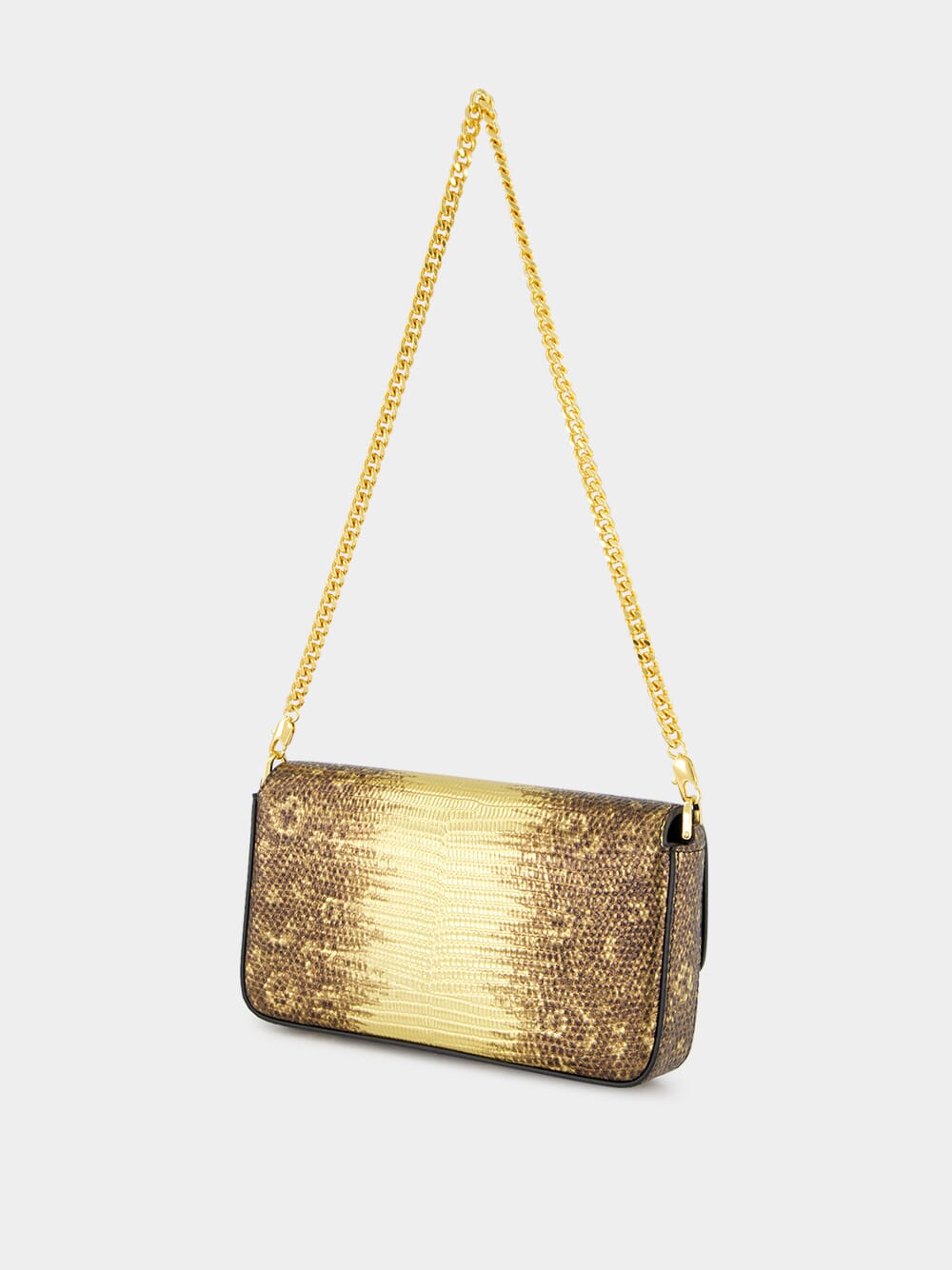 Gold Leather Wallis Crossbody Bag