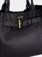 Tom Ford Black Leather Belted Tote Bag