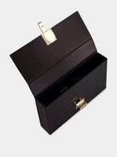 Tom Ford Black Crocodile Clutch in Leather