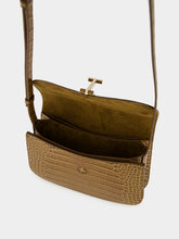 Tom Ford Cinnamon Crocodile-Print Kara Small Crossbody Bag