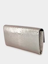 Tom Ford Silver Laminated Python Jean Clutch