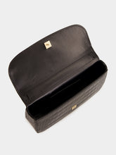 Tom Ford Black Crocodile-Print Leather Arc Mini Bag