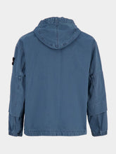 Stone Island Indigo Denim Hooded Zip-Up Jacket