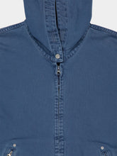 Stone Island Indigo Denim Hooded Zip-Up Jacket