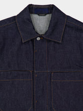 Stone Island Indigo Raw Denim Coach Jacket
