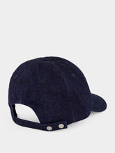 Stone Island Indigo Denim Logo Baseball Cap