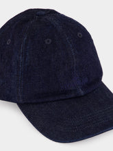 Stone Island Indigo Denim Logo Baseball Cap