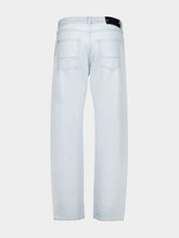 Stone Island Blue Extra Bleach Cotton Jeans
