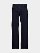 Stone Island Blue Raw Cotton Trousers