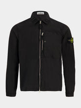Stone Island Black Nylon Metal ECONYL Overshirt