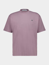 Stone Island Purple Gray Organic Cotton T-Shirt