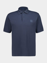Stone Island Slate Blue Cotton Polo Shirt