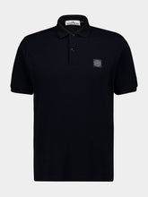 Stone Island Navy Blue 50/2 Organic Cotton Piqué Polo