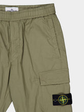 Stone Island Military Green Stretch Cotton Cargo Trousers