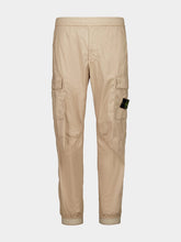 Stone Island Desert Sand Stretch Cotton Cargo Trousers