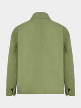 Stone Island Military Green Waxed Tela Coach Jacket