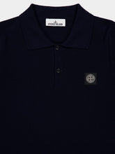 Stone Island Navy Blue Micro Stitch Soft Organic Cotton Polo