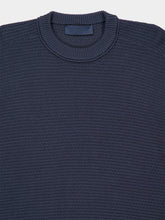 Stone Island Slate Blue Cotton and Cashmere Crewneck Jumper