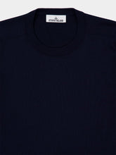 Stone Island Navy Blue Soft Organic Cotton Crewneck Jumper