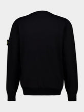 Stone Island Black Soft Organic Cotton Crewneck Jumper
