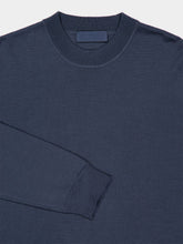 Stone Island Slate Blue Virgin Wool Crewneck Jumper