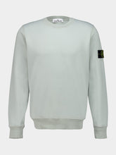 Stone Island Sage Green Organic Cotton Crewneck Sweatshirt