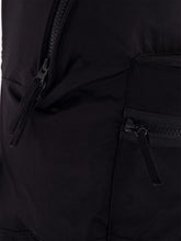 Stone Island Black Coated Nylon Backpack with Logo Patch