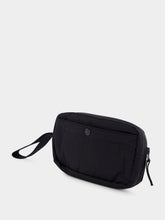 Stone Island Black Nylon Wrist Pouch with Compass Logo